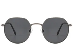 BS2012-2021_Grey_Oval_Metal_Sunglasses_front