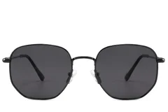BS2012-2025_Black_Rectangular_Metal_Sunglasses_corner-front