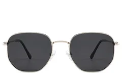BS2012-2028_Silver_Rectangular_Metal_Sunglasses_front