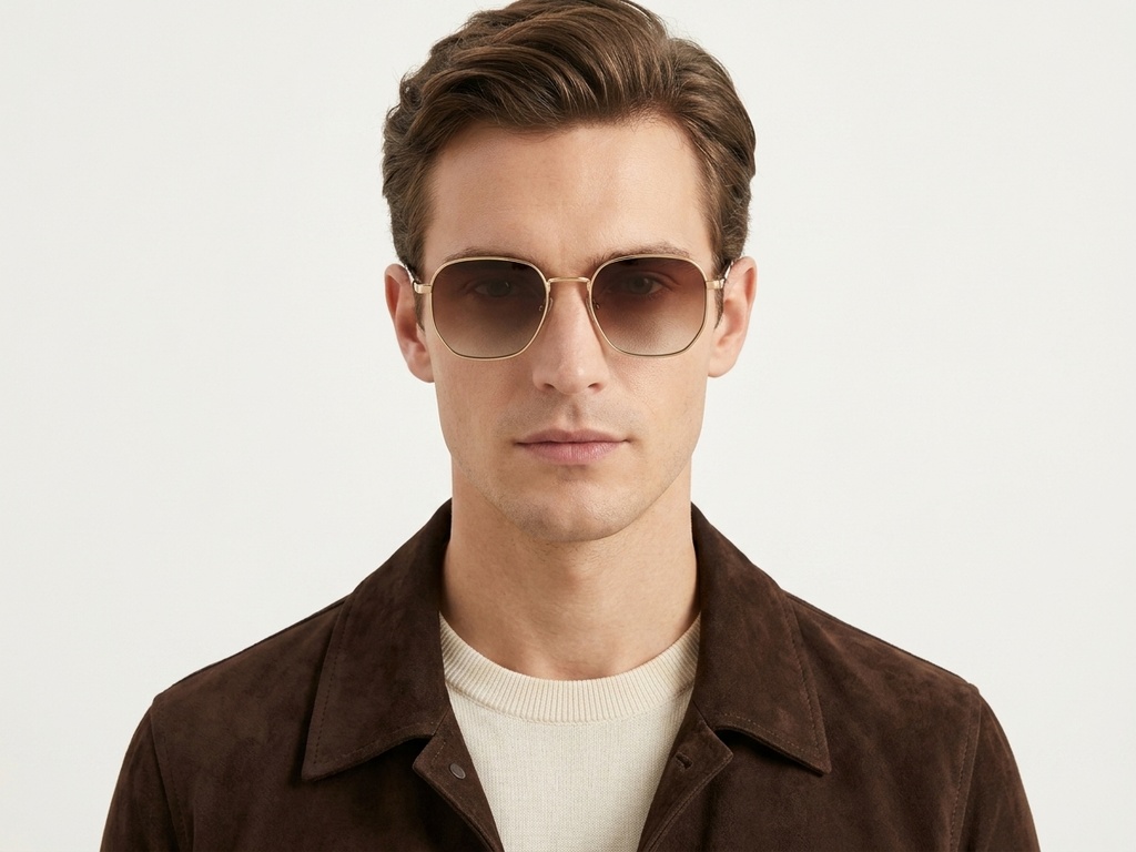 BS2012-2029_Golden_Rectangular_Metal_Sunglasses_corner-tryon_male