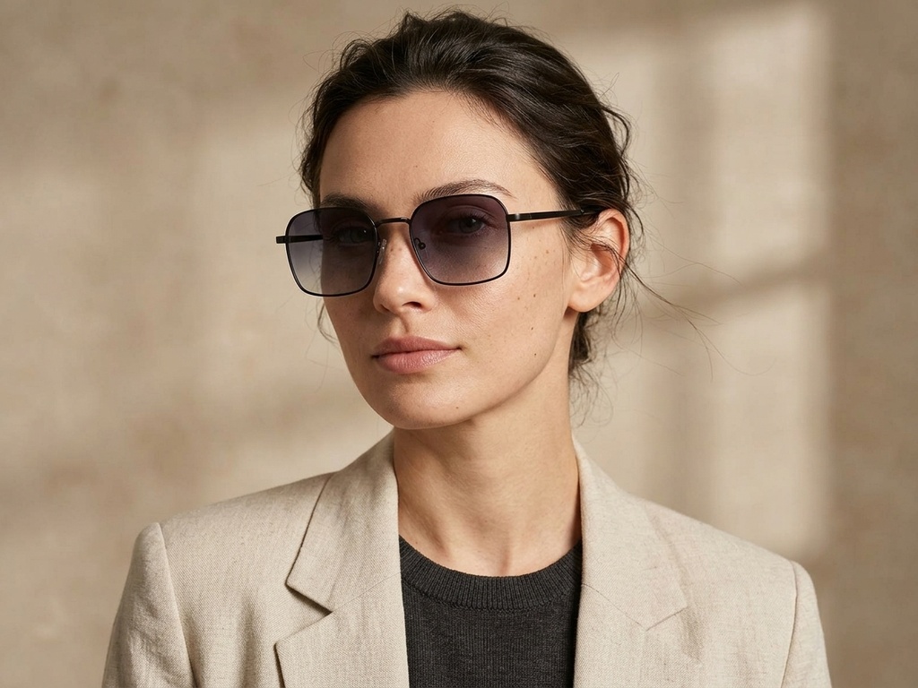 BS2012-2030_Black_Rectangular_Metal_Sunglasses-tryon_female