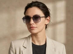 BS2012-2030_Black_Rectangular_Metal_Sunglasses-tryon_female
