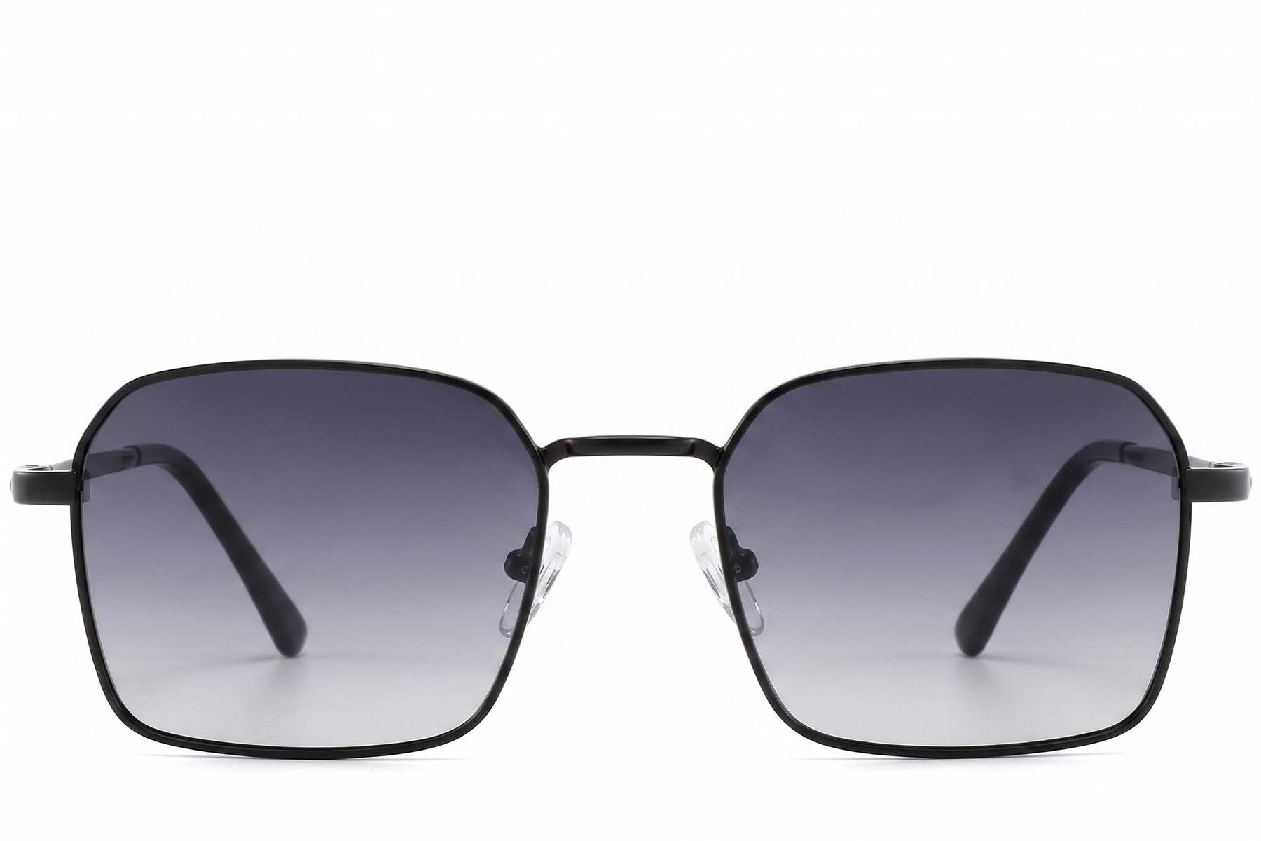 BS2012-2030_Black_Rectangular_Metal_Sunglasses_corner-front