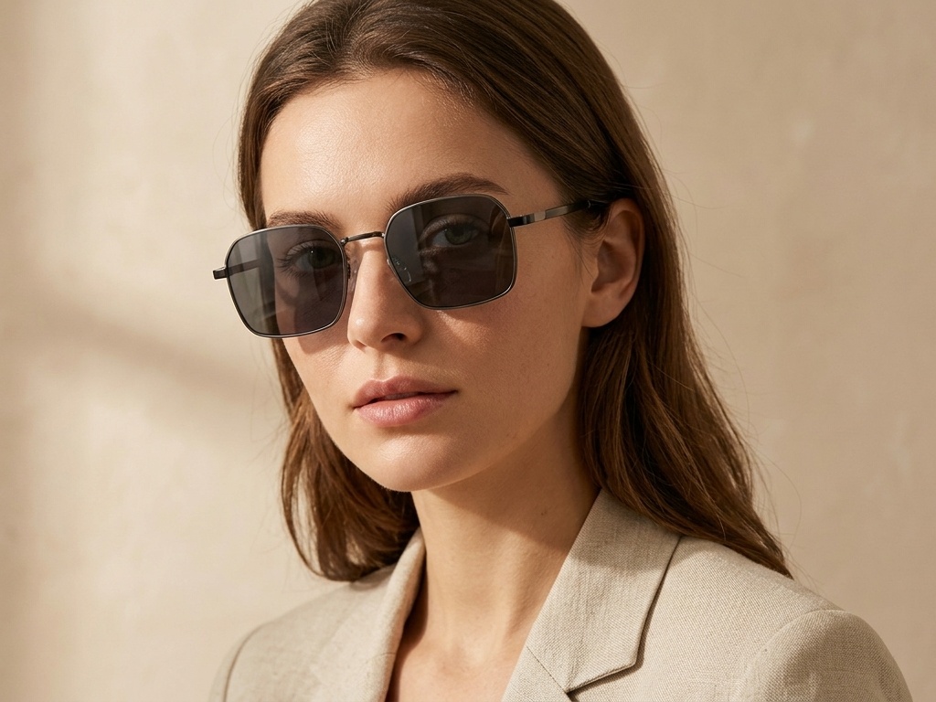 BS2012-2032_Grey_Rectangular_Metal_Sunglasses-tryon_female