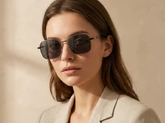 BS2012-2032_Grey_Rectangular_Metal_Sunglasses-tryon_female