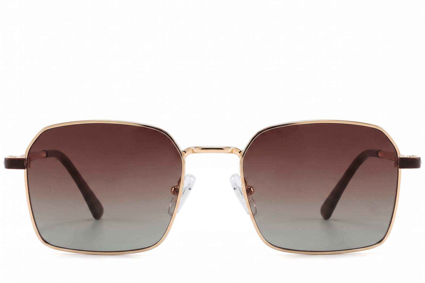 BS2012-2034_Golden_Rectangular_Metal_Sunglasses_corner-front