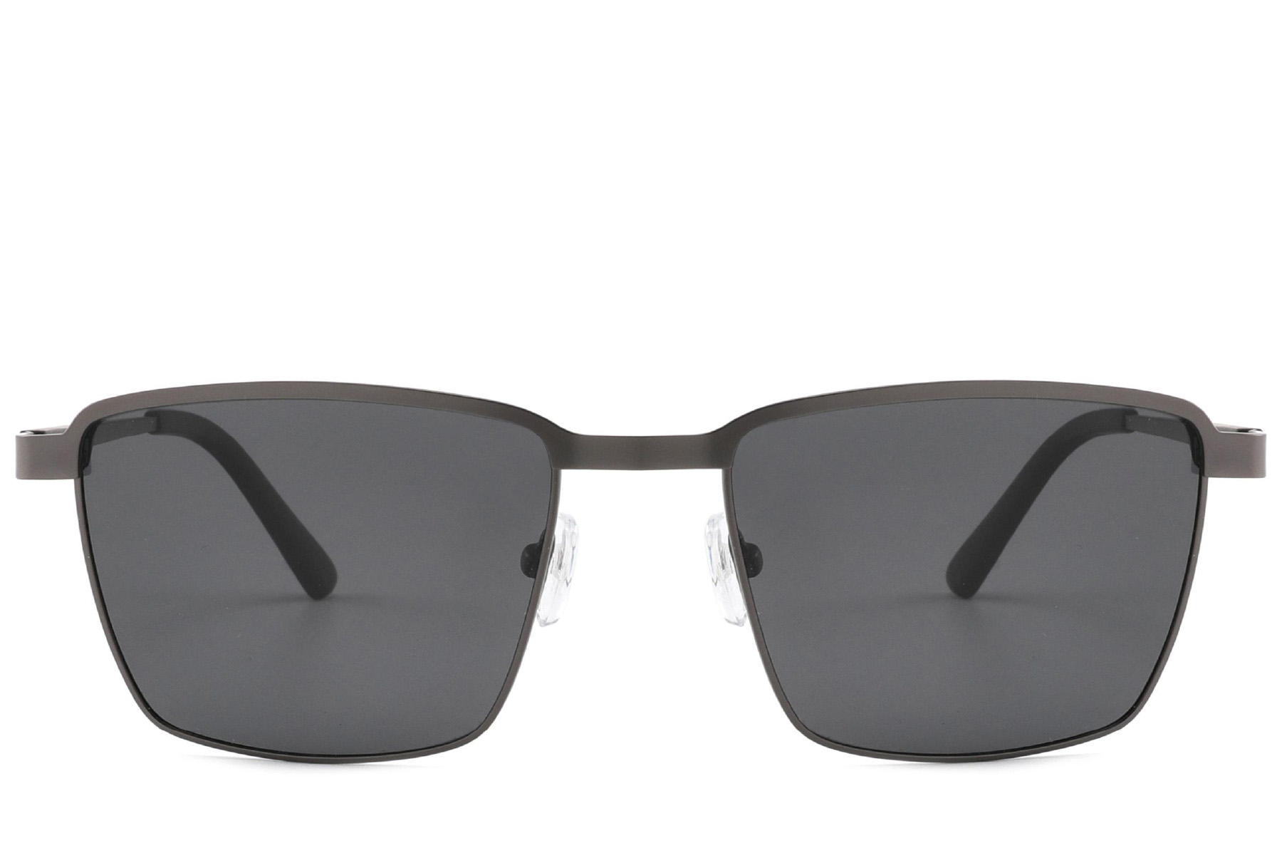 BS2012-2036_Grey_Rectangular_Metal_Sunglasses_front