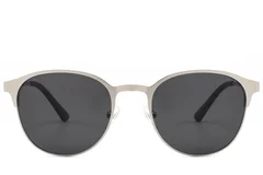BS2012-2043_Silver_Oval_Metal_Sunglasses_front