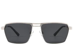 BS2012-2053_Silver_Aviator_Metal_Sunglasses_front