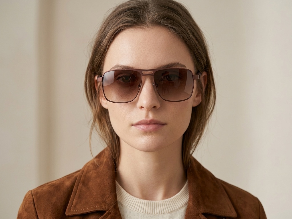 BS2012-2054_Brown_Aviator_Metal_Sunglasses_corner-tryon_female