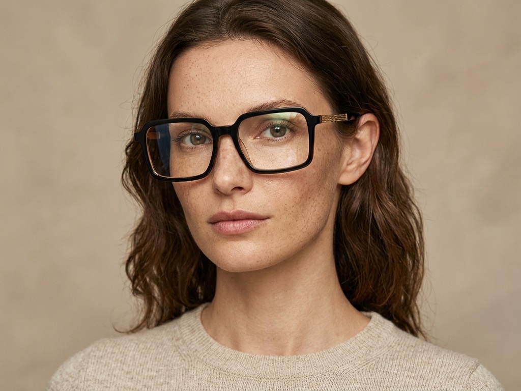 BS2012-2104_Black_Rectangular_Acetate_Glasses-tryon_female