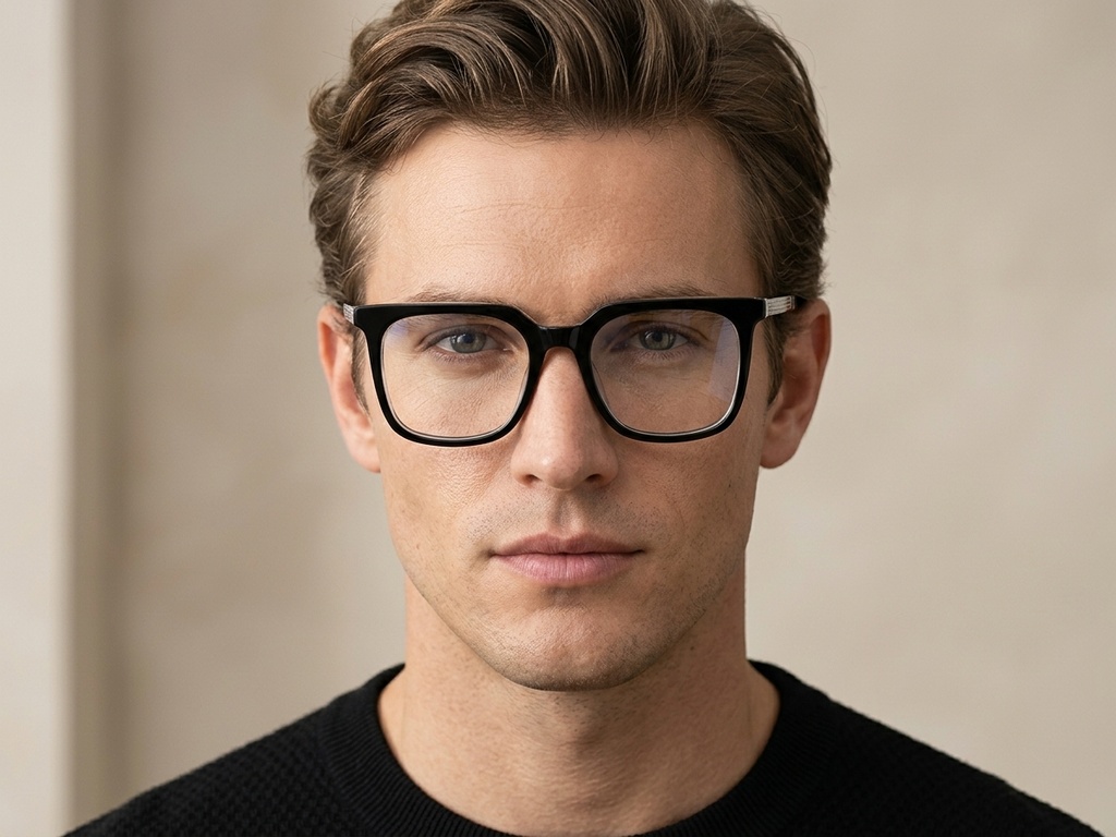 BS2012-2108_Black_Rectangular_Acetate_Glasses-tryon_male