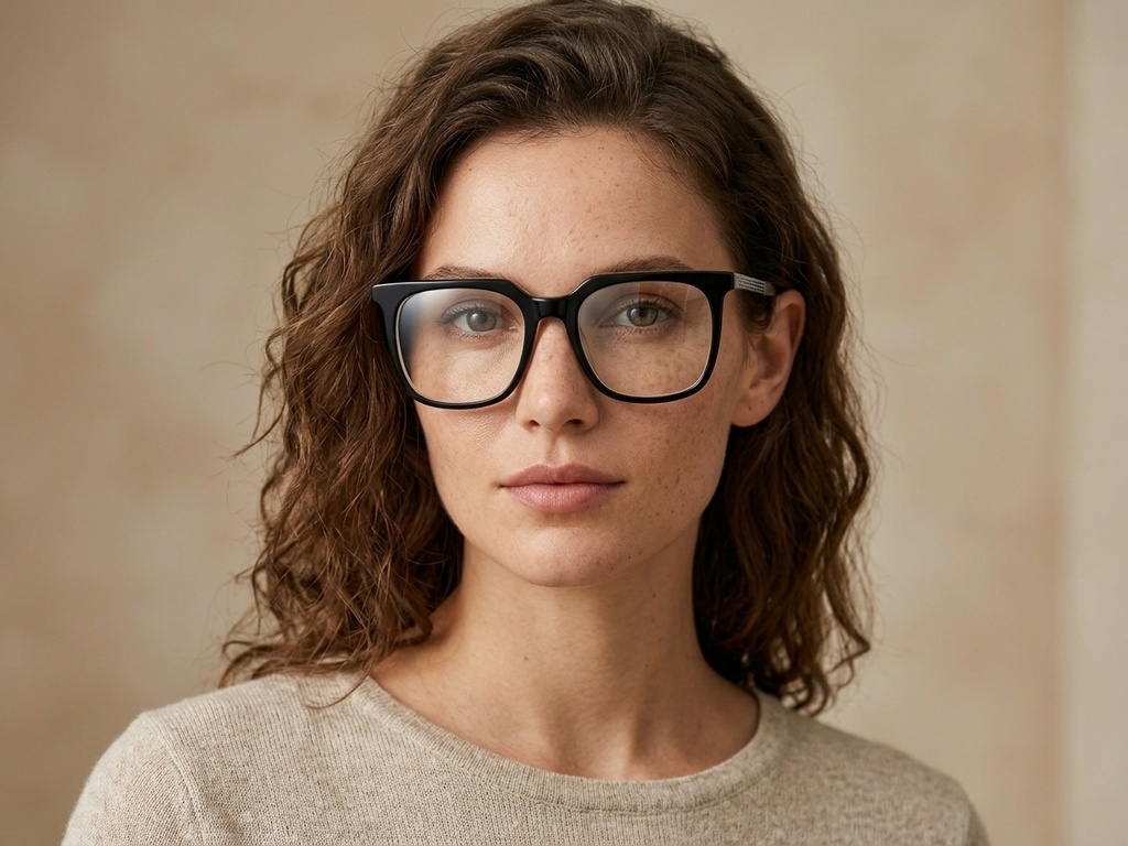 BS2012-2111_Black_Rectangular_Acetate_Glasses-tryon_female