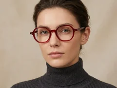 BS2012-2160_Red_Geometric_Acetate_Glasses-tryon_female