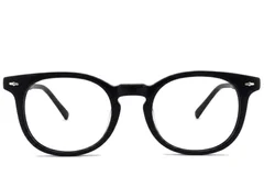 BS2012-2207_Black_Oval_Acetate_Glasses_corner-front