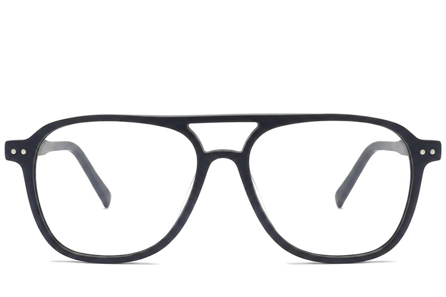 BS2012-2212_Black_Aviator_Acetate_Glasses_corner-front