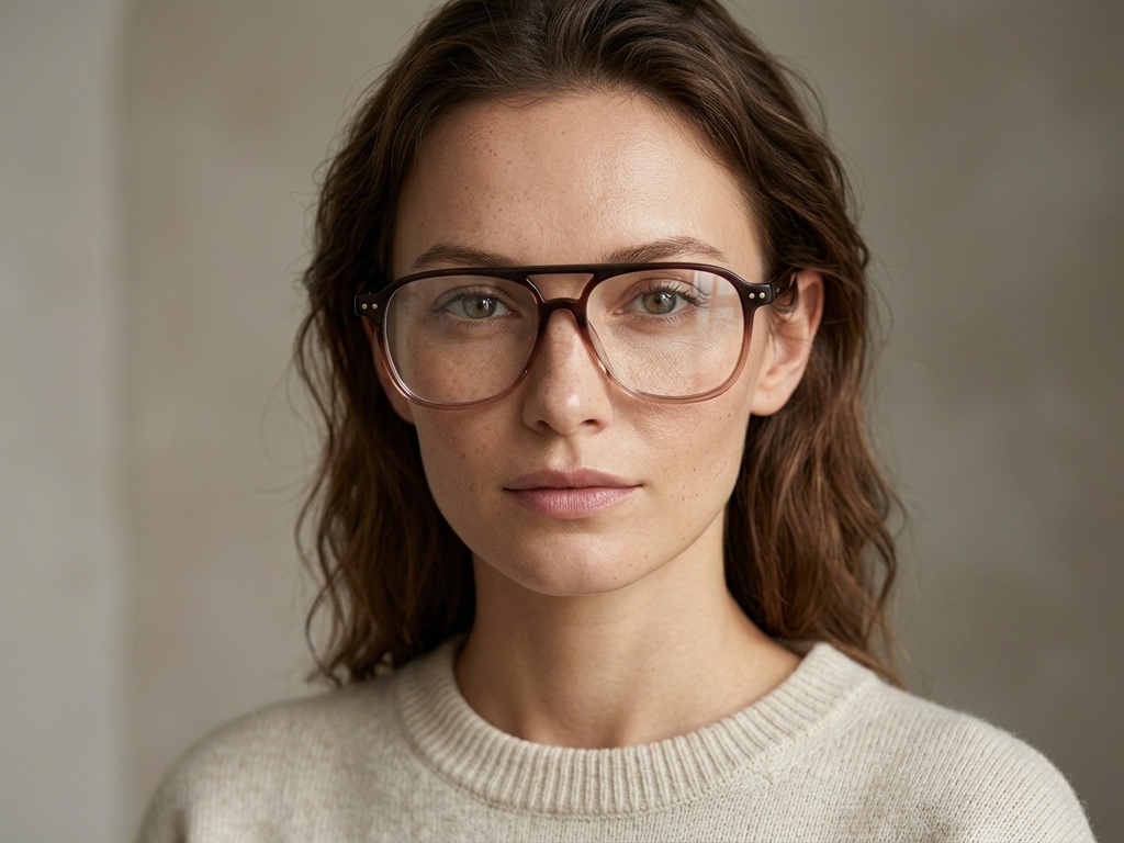 BS2012-2213_Brown_Aviator_Acetate_Glasses-tryon_female