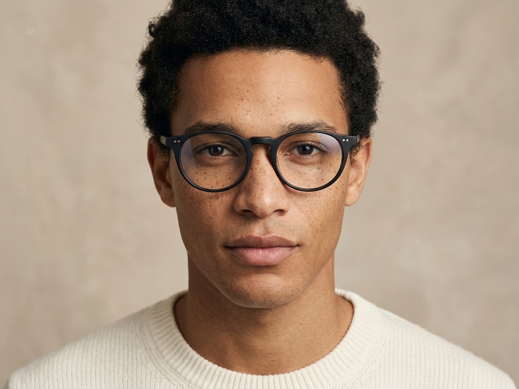 BS2012-2245_Black_Oval_Plastic_Glasses-tryon_male