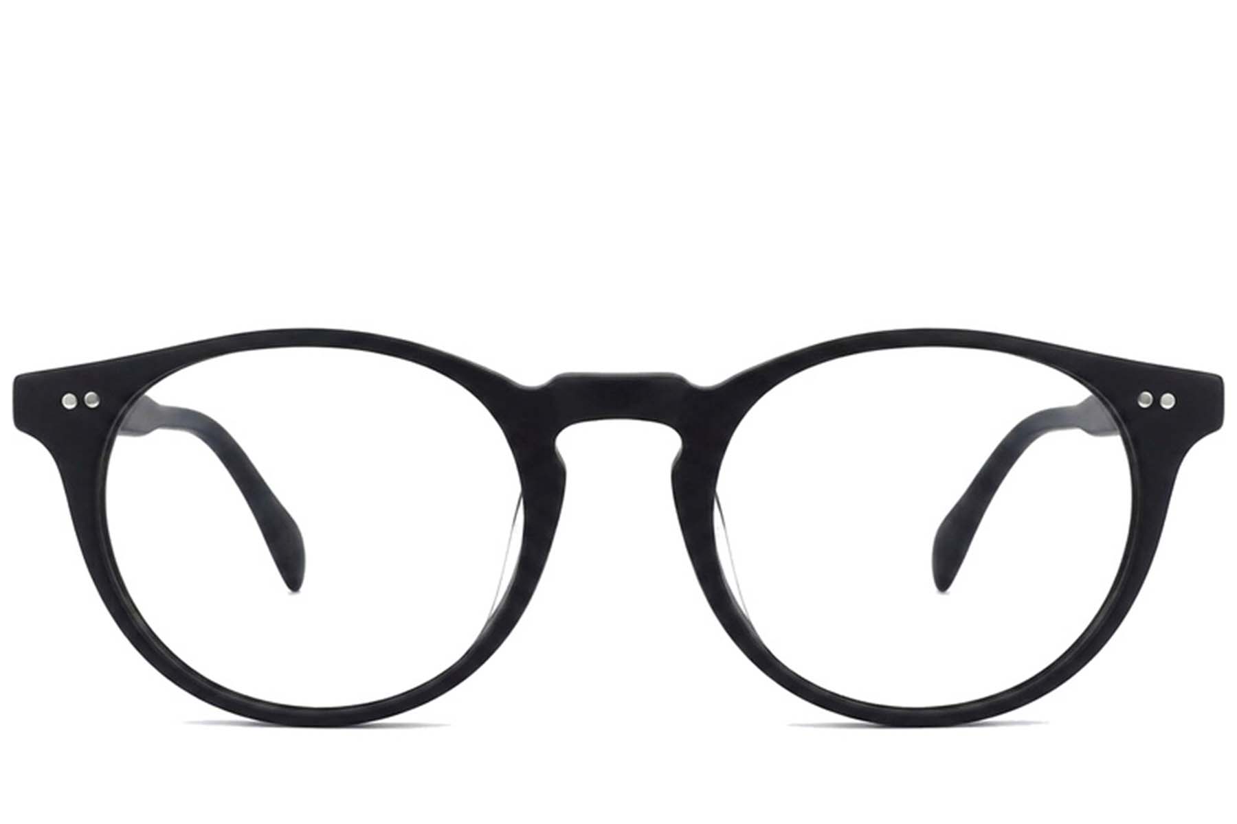 BS2012-2245_Black_Oval_Plastic_Glasses_corner-front