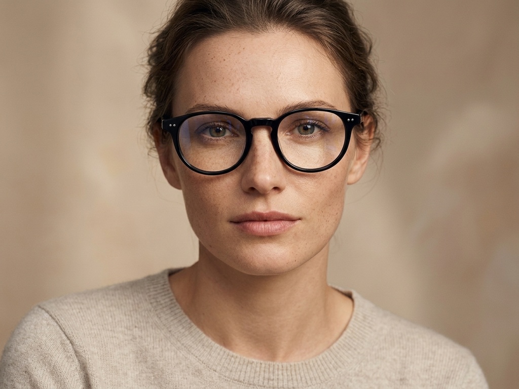 BS2012-2260_Black_Oval_Plastic_Glasses-tryon_female