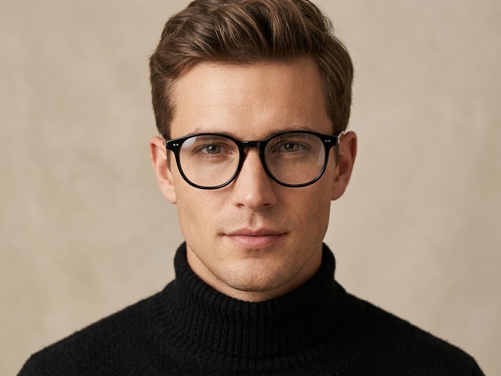BS2012-2265_Black_Oval_Plastic_Glasses-tryon_male