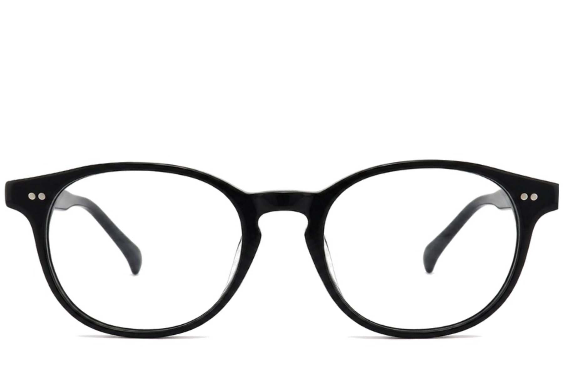 BS2012-2265_Black_Oval_Plastic_Glasses_corner-front