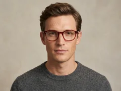 BS2012-2268_Red_Oval_Plastic_Glasses-tryon_male