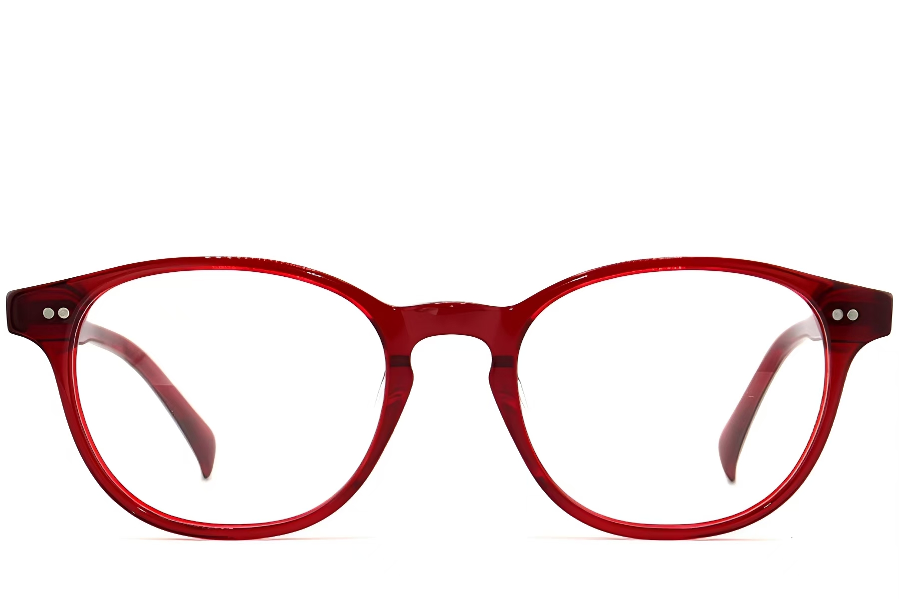 BS2012-2268_Red_Oval_Plastic_Glasses_front