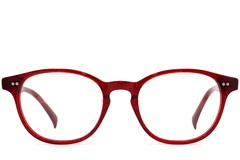 BS2012-2268_Red_Oval_Plastic_Glasses_front