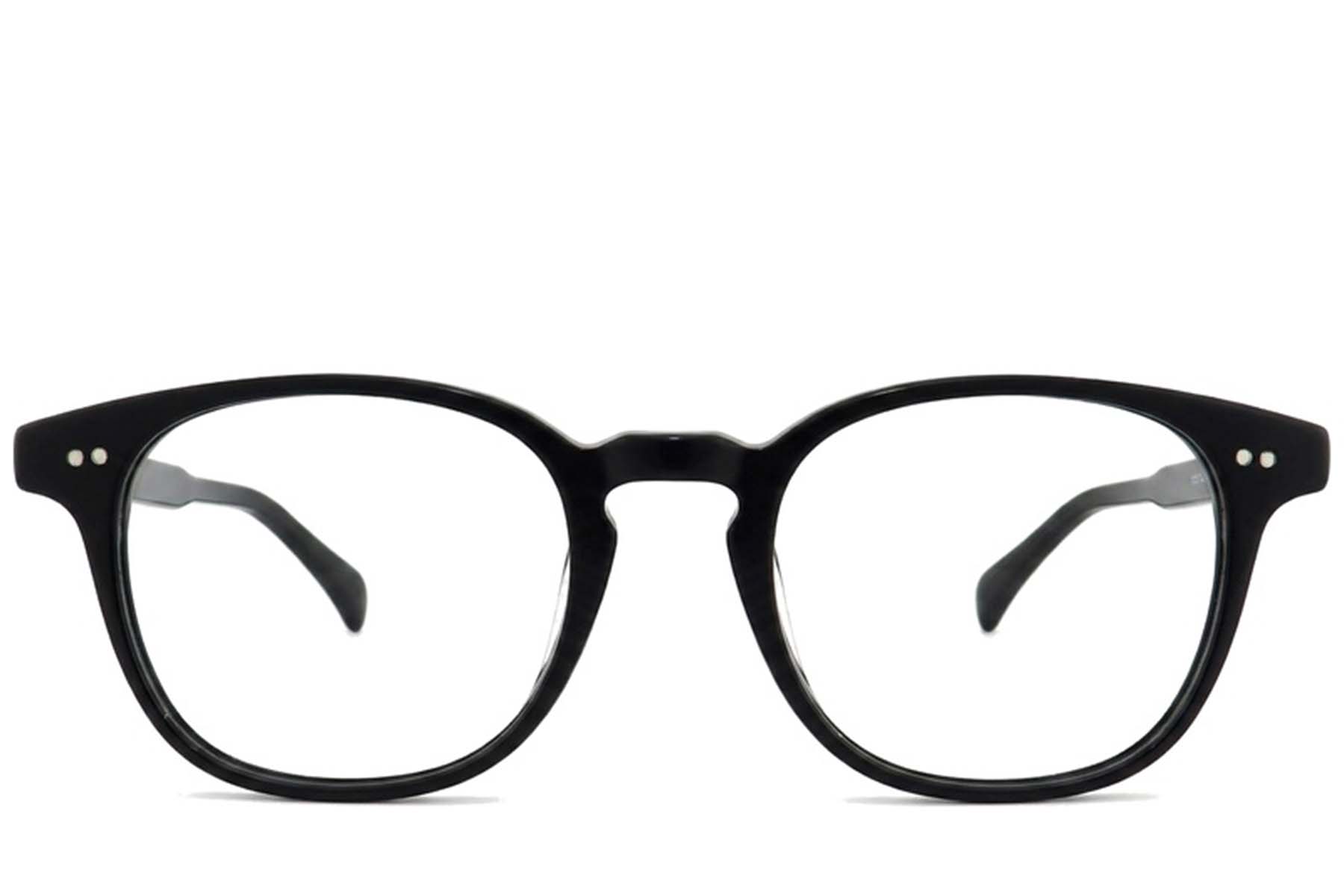 BS2012-2270_Black_Rectangular_Plastic_Glasses_corner-front