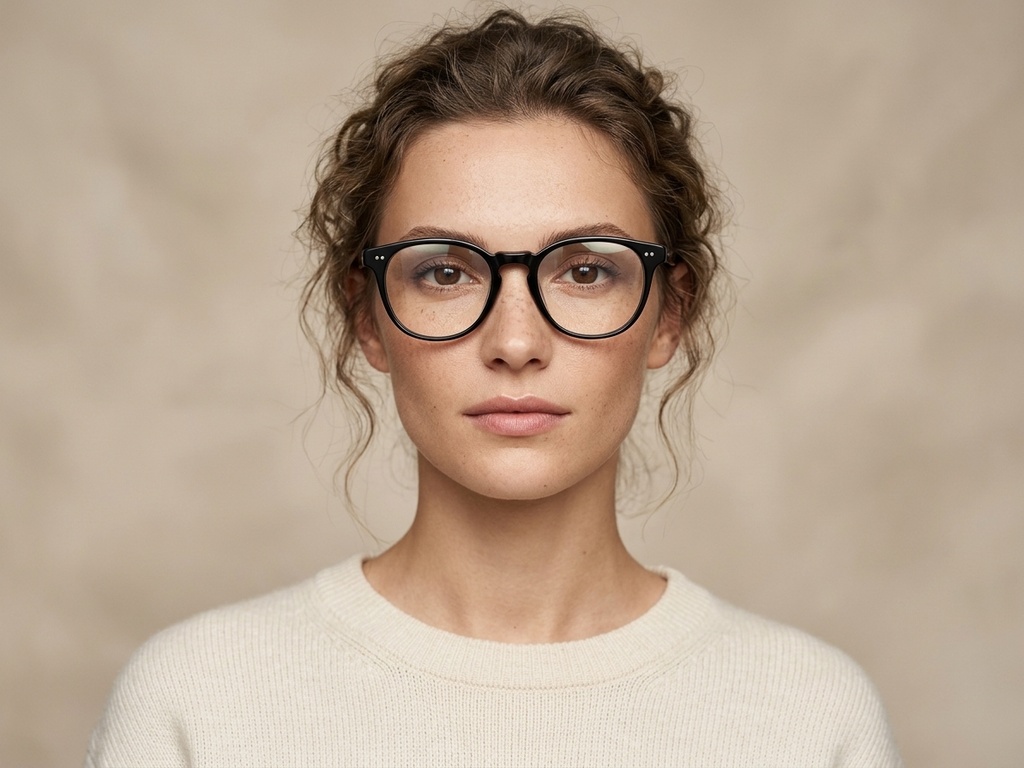 BS2012-2274_Black_Oval_Plastic_Glasses-tryon_female