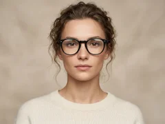 BS2012-2274_Black_Oval_Plastic_Glasses-tryon_female