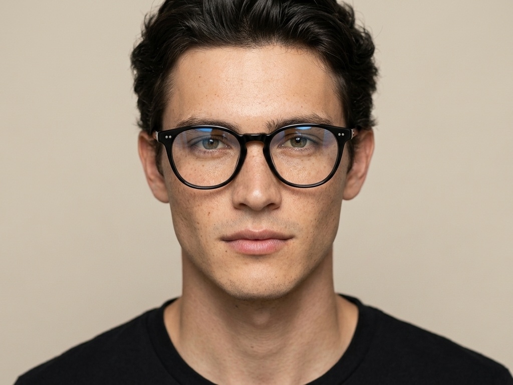 BS2012-2274_Black_Oval_Plastic_Glasses-tryon_male