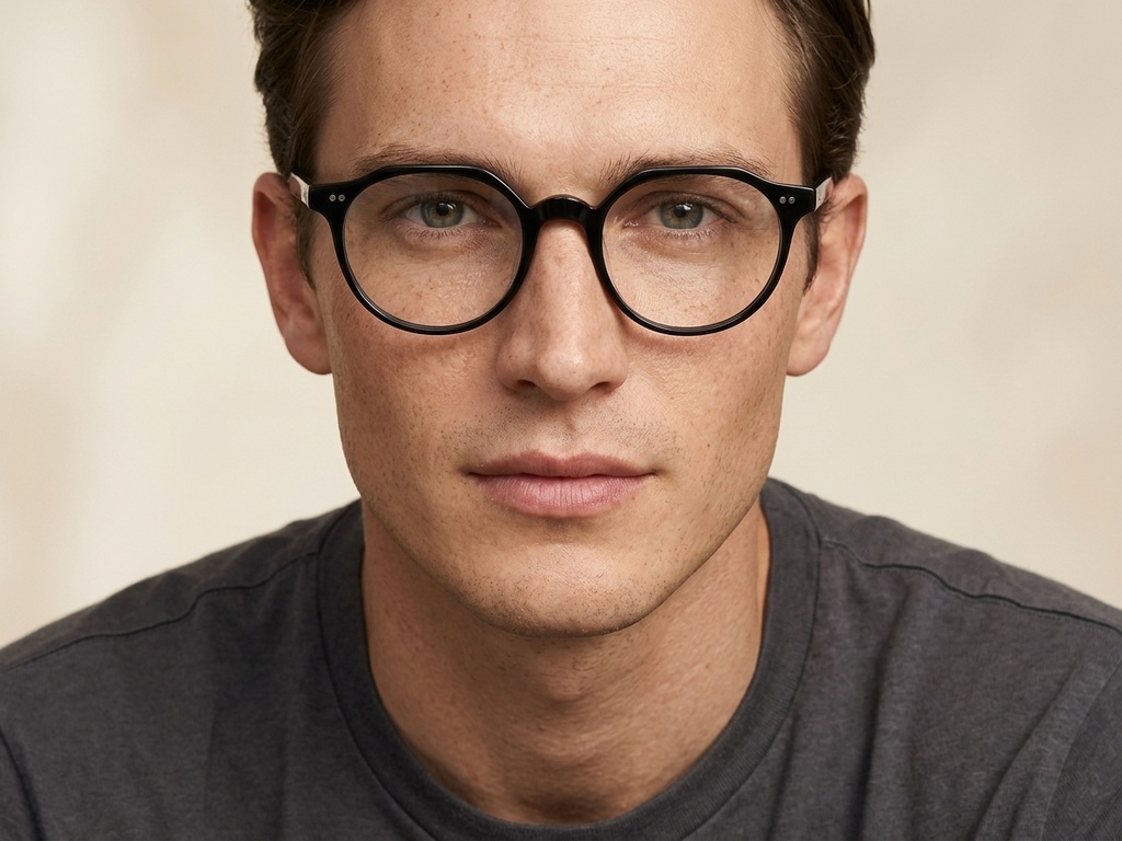 BS2012-2279_Black_Oval_Plastic_Glasses-tryon_male