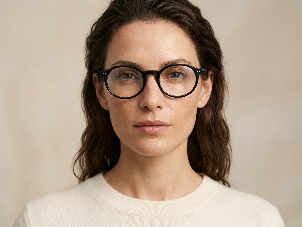 BS2012-2286_Black_Oval_Plastic_Glasses-tryon_female