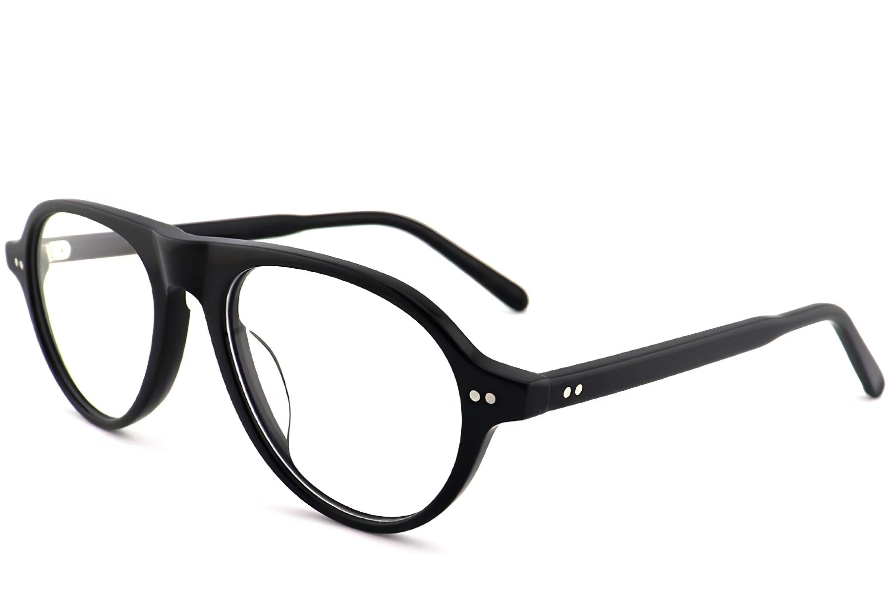 BS2012-2291_Black_Aviator_Plastic_Glasses_corner