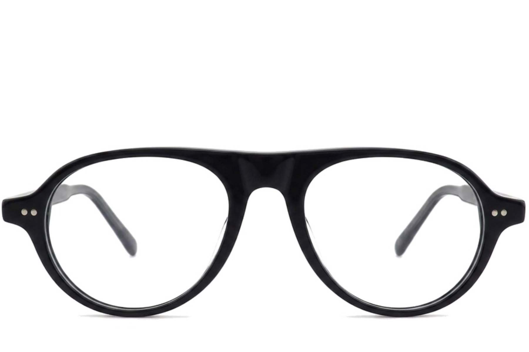 BS2012-2292_Grey_Aviator_Plastic_Glasses_corner-front
