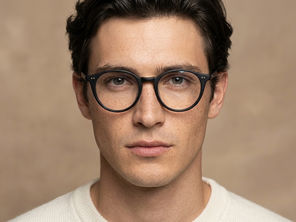 BS2012-2300_Black_Oval_Plastic_Glasses-tryon_male