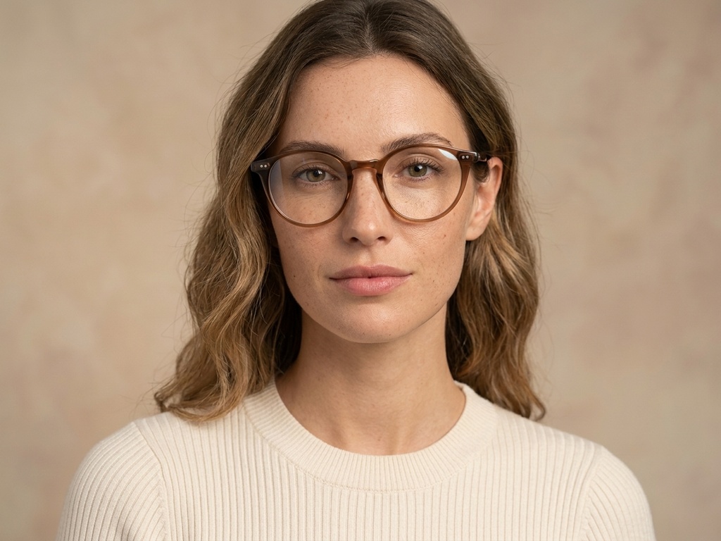 BS2012-2302_Brown_Oval_Plastic_Glasses-tryon_female
