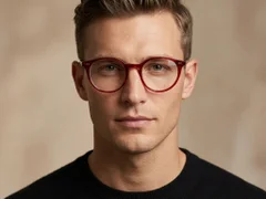 BS2012-2304_Red_Oval_Plastic_Glasses-tryon_male
