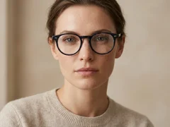 BS2012-2305_Black_Oval_Plastic_Glasses-tryon_female