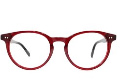 BS2012-2312_Red_Oval_Plastic_Glasses_front