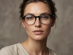 BS2012-2314_Grey_Oval_Plastic_Glasses-tryon_female