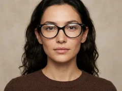 BS2012-2315_Black_Oval_Plastic_Glasses-tryon_female