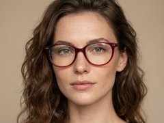 BS2012-2316_Red_Oval_Plastic_Glasses-tryon_female