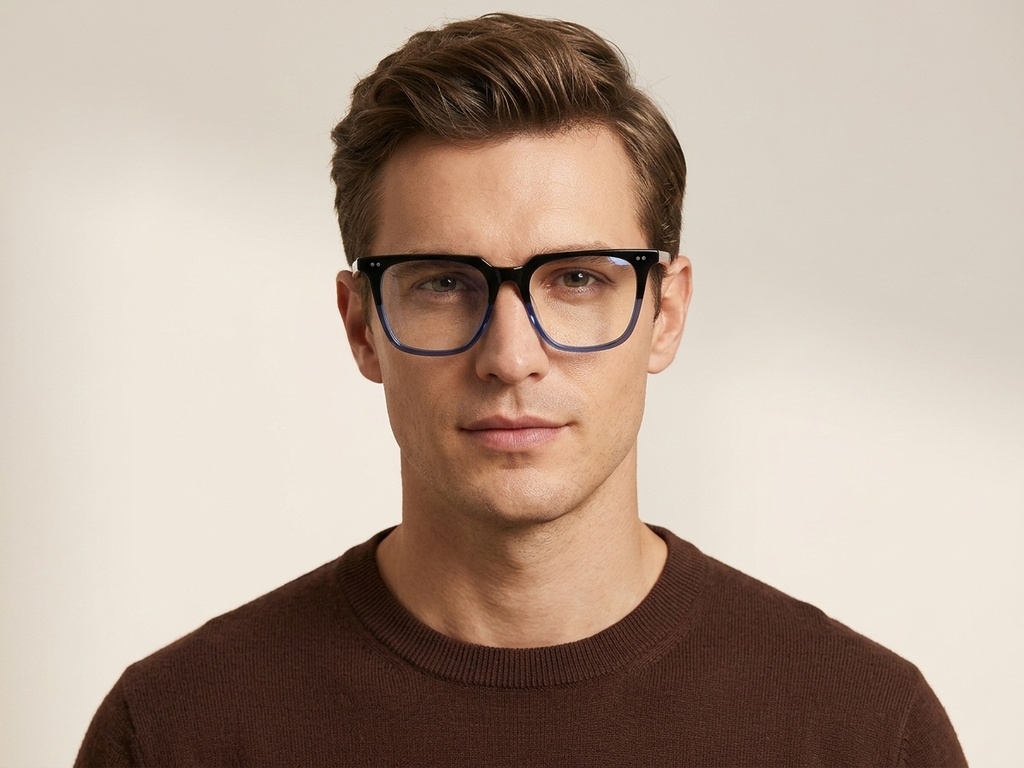 BS2012-2321_Blue_Rectangular_Plastic_Glasses-tryon_male