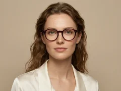 BS2012-2327_Red_Oval_Plastic_Glasses-tryon_female