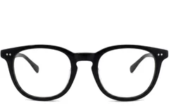 BS2012-2330_Black_Rectangular_Plastic_Glasses_corner-front