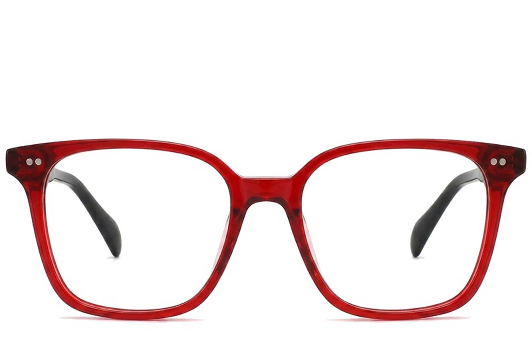 BS2012-2336_Red_Rectangular_Plastic_Glasses_corner-front