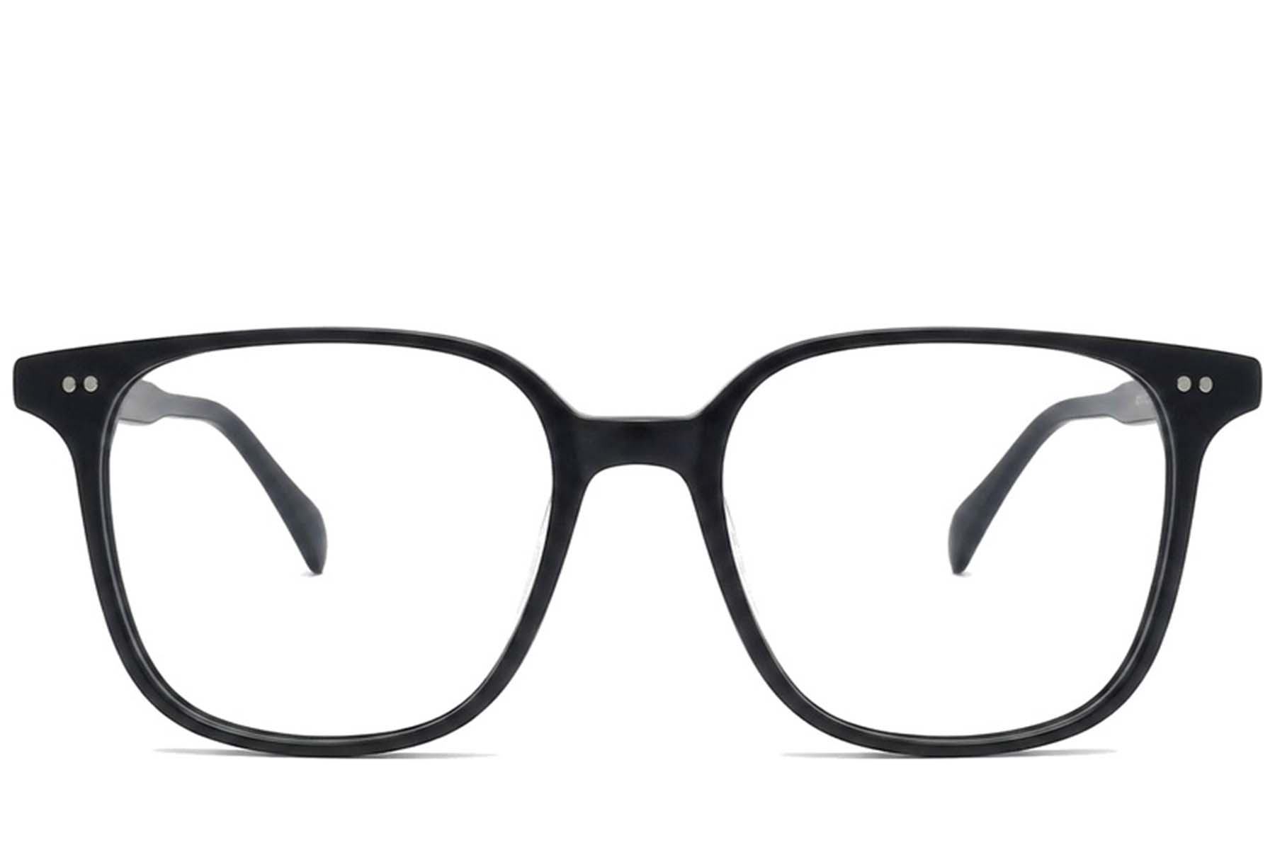 BS2012-2337_Black_Rectangular_Plastic_Glasses_corner-front